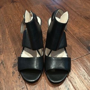 Cole Haan 3.5” heel. Black leather. Size 7.5, EUC.Sexy heel, dress up or down!